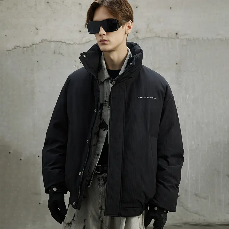 ODM ZD stand collar mens white puffer jacket Factories, Product