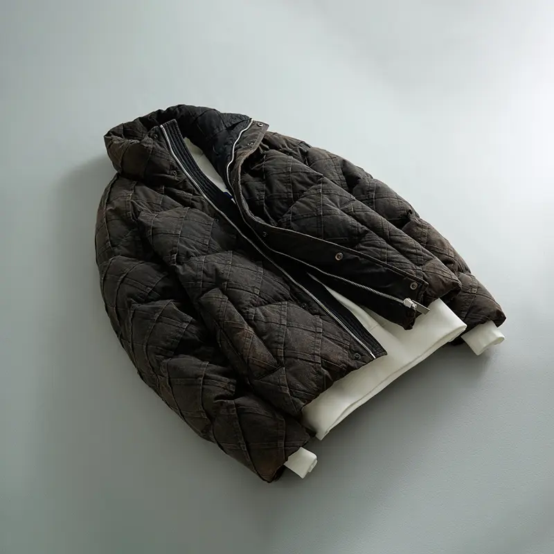 Wholesale ZD vintage men winter puffer jacket Factories, Companies