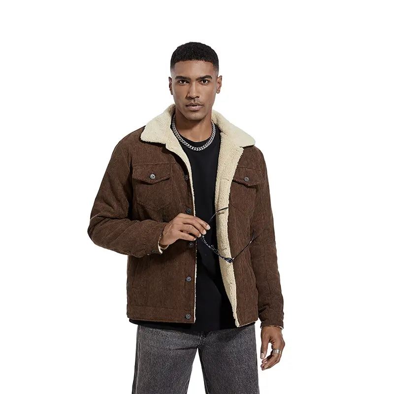 Wholesale ZD fashion plus size men corduroy jacket Factories, Product