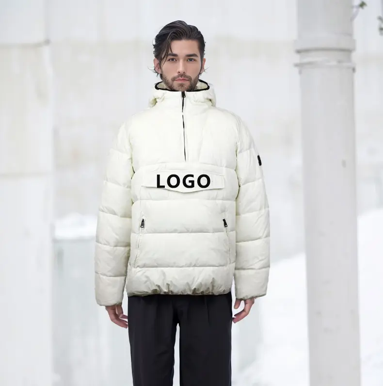 OEM ZD QUARTER 1/4 ZIPPER NECK PULLOVER PUFFER JACKET FOR MEN Manufacturers, Company