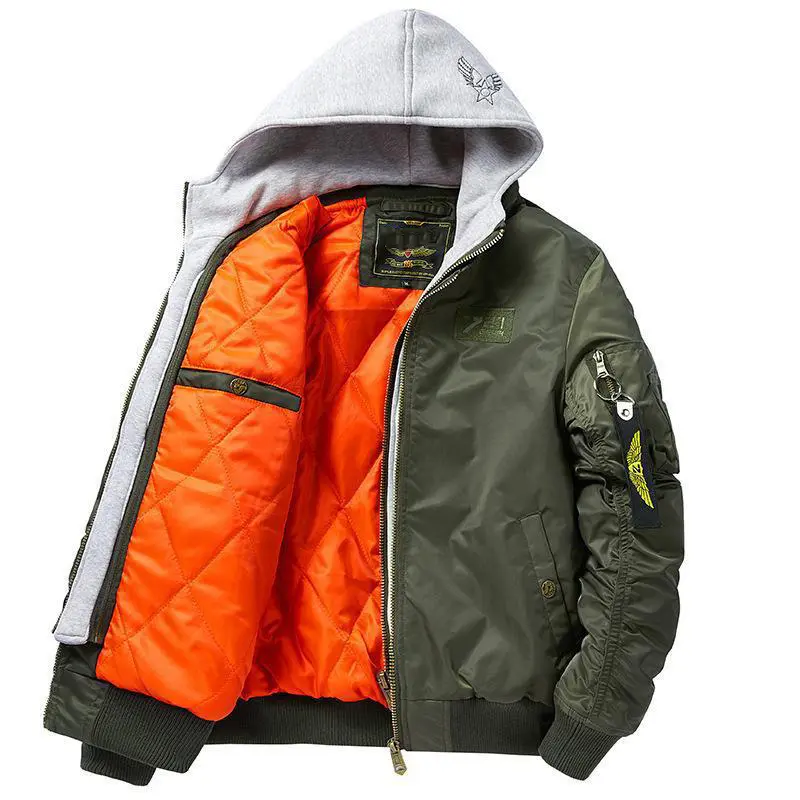 ODM ZD detachable hooded oversized bomber jacket Company, Product