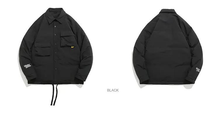 Unisex down jacket detail