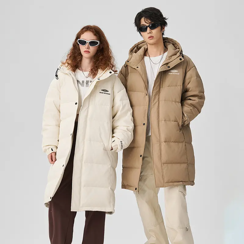 China ZD Hooded mid-length black puffer jacket Suppliers, Product