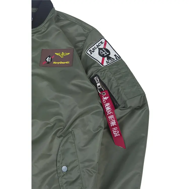 Men's Bomber Jacket Detail 2