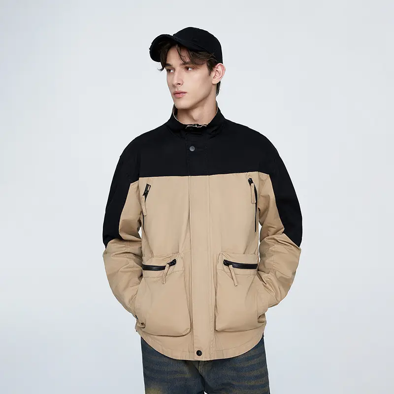 Wholesale ZD contrasting color green bomber jacket Manufacturer, Company