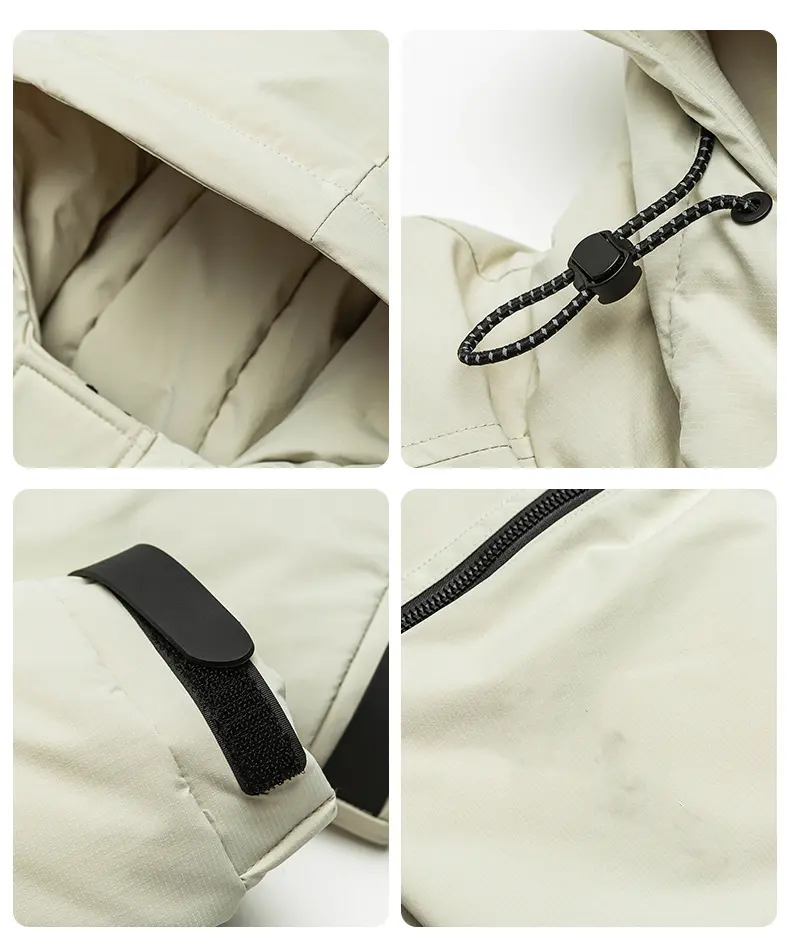 Men's down jacket feature