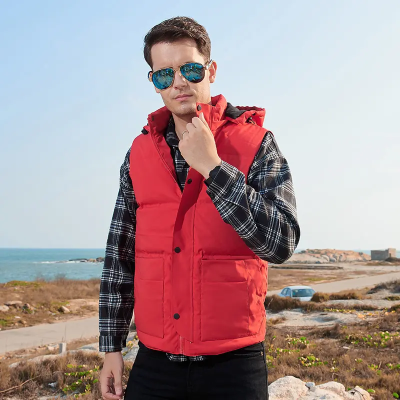 OEM ZD hoodie sleeveless puffer jacket for men Supplier, Factory