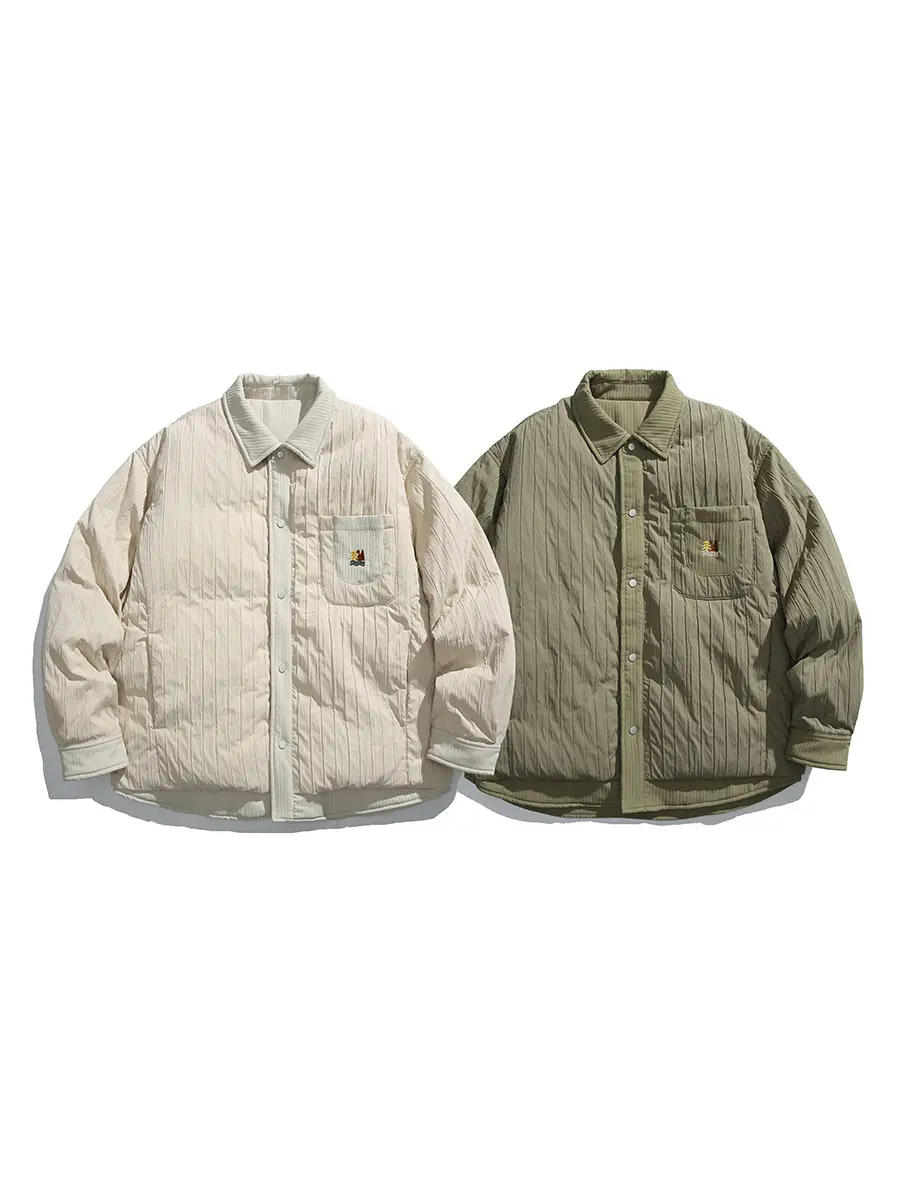 Unisex down jacket back view