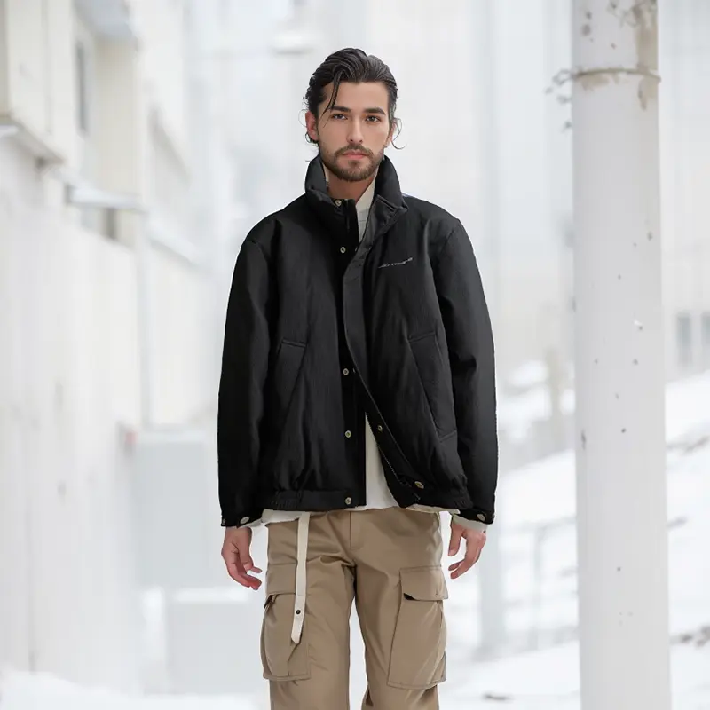 OEM ZD stand collar men’s puffer down jacket Manufacturers, Factories
