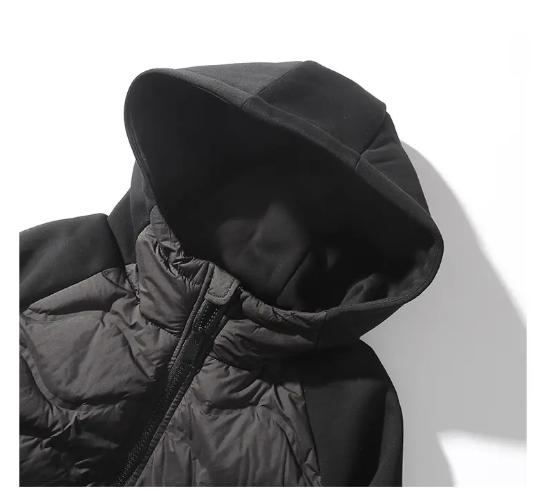 Men's down jacket feature