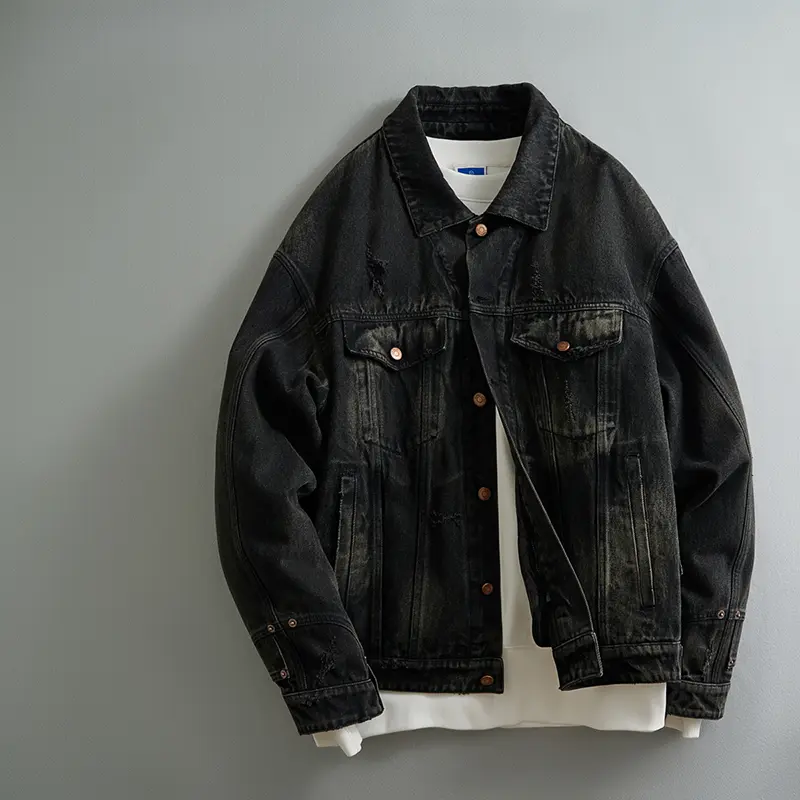 ODM ZD custom padded blue denim jacket Manufacturer, Factories