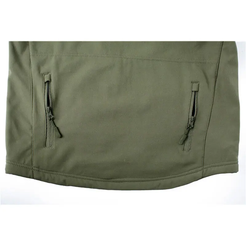 Outdoor fleece jacket details