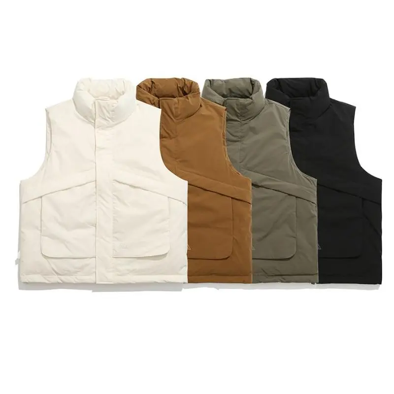 Men's down vest detail 1