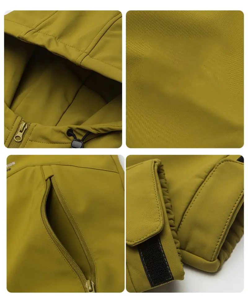 Men's hooded jacket features