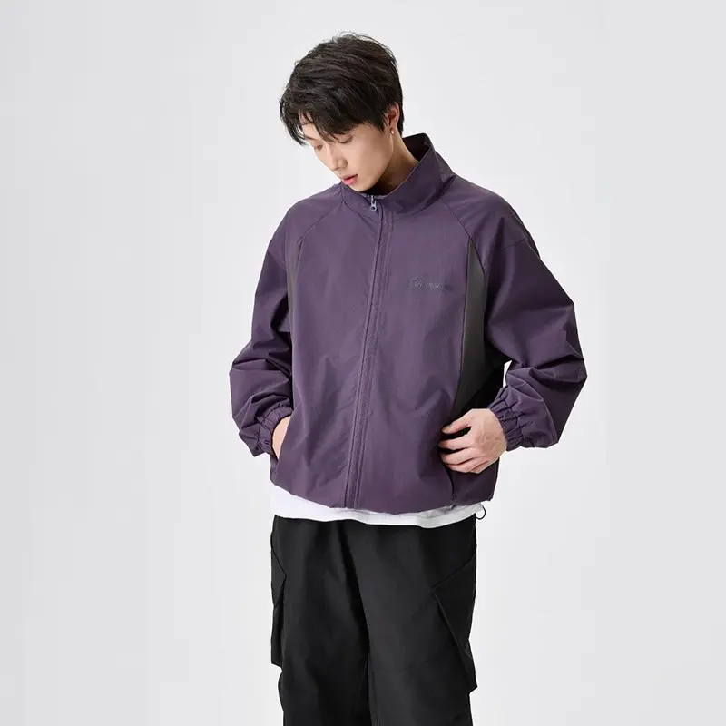 OEM ZD custom embroidered logo mens windbreaker jacket Supplier, Products