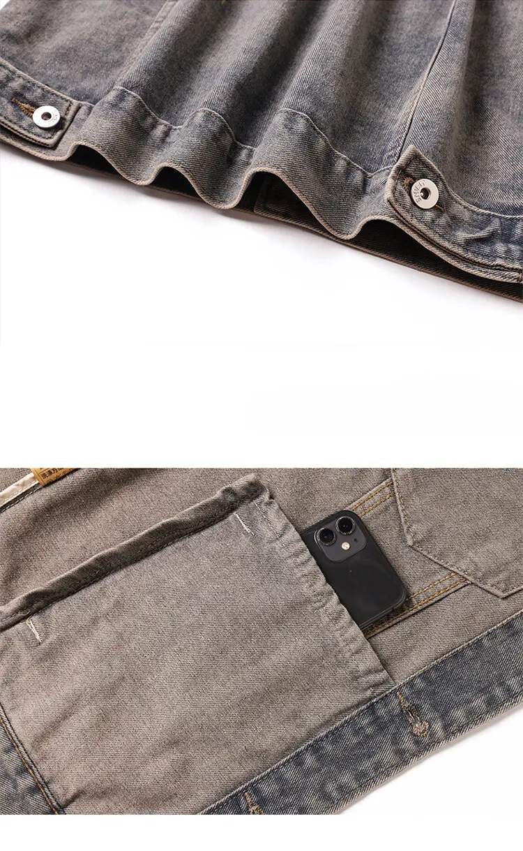 Men's denim jacket detail 2