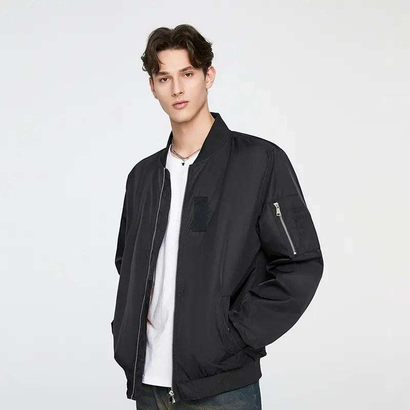 China ZD classical black pilot flight jacket mens Companies, Product