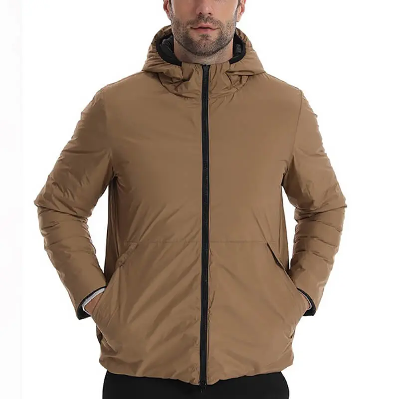 China ZD hooded reversible waterproof puffer jacket for men Supplier, Factories