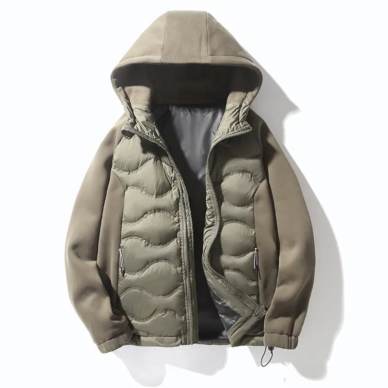 China ZD light weight duck down mens puffer jacket with hood Company, Products