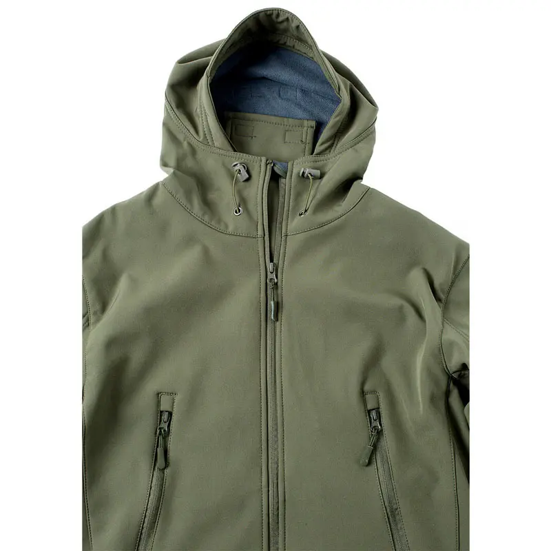 Outdoor fleece jacket side view