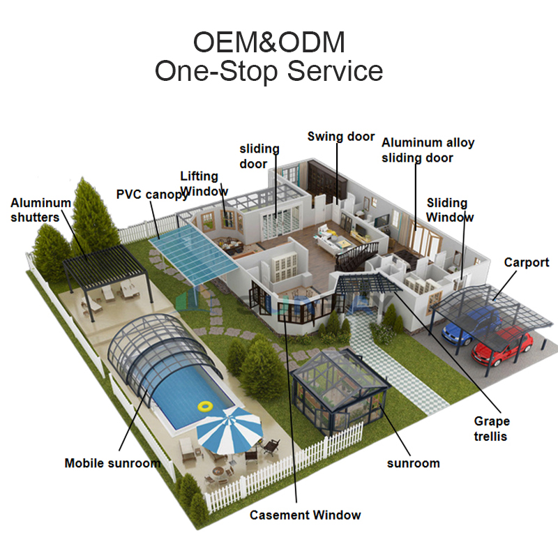 Impact Resistant Aluminum Folding Window Hurricane Proof Strong Frame Window