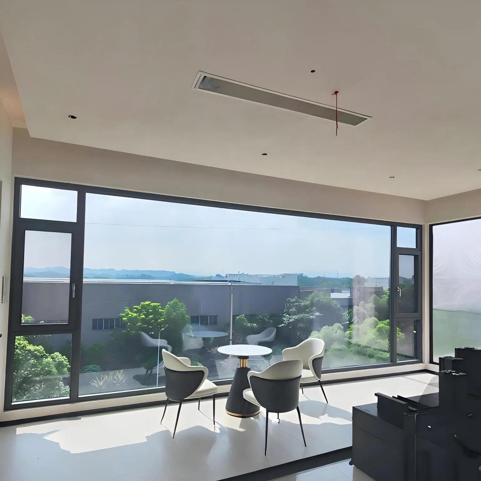 Customizable Large Aluminium Windows with Glass for Luxury Living Spaces Big Picture Sound Proof Panoramic Fixed Glass