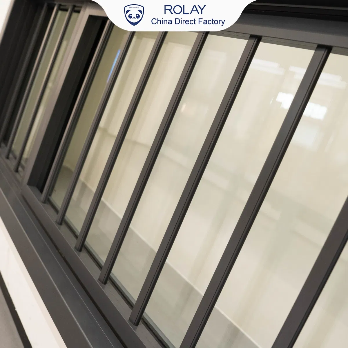 Durable Slim Frame Anti-Falling Secure Structure Strong Locking Track Aluminum Sliding Window