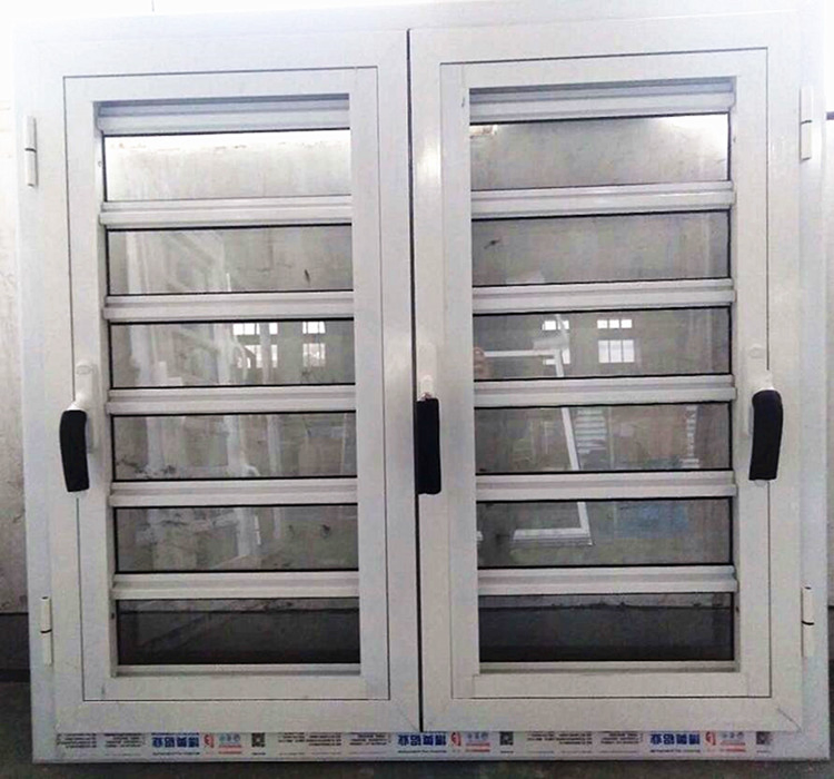 Hurricane Impact Double Sash Aluminium Casement Glass Louver Window/Jalousie Window for Caribbean Islands