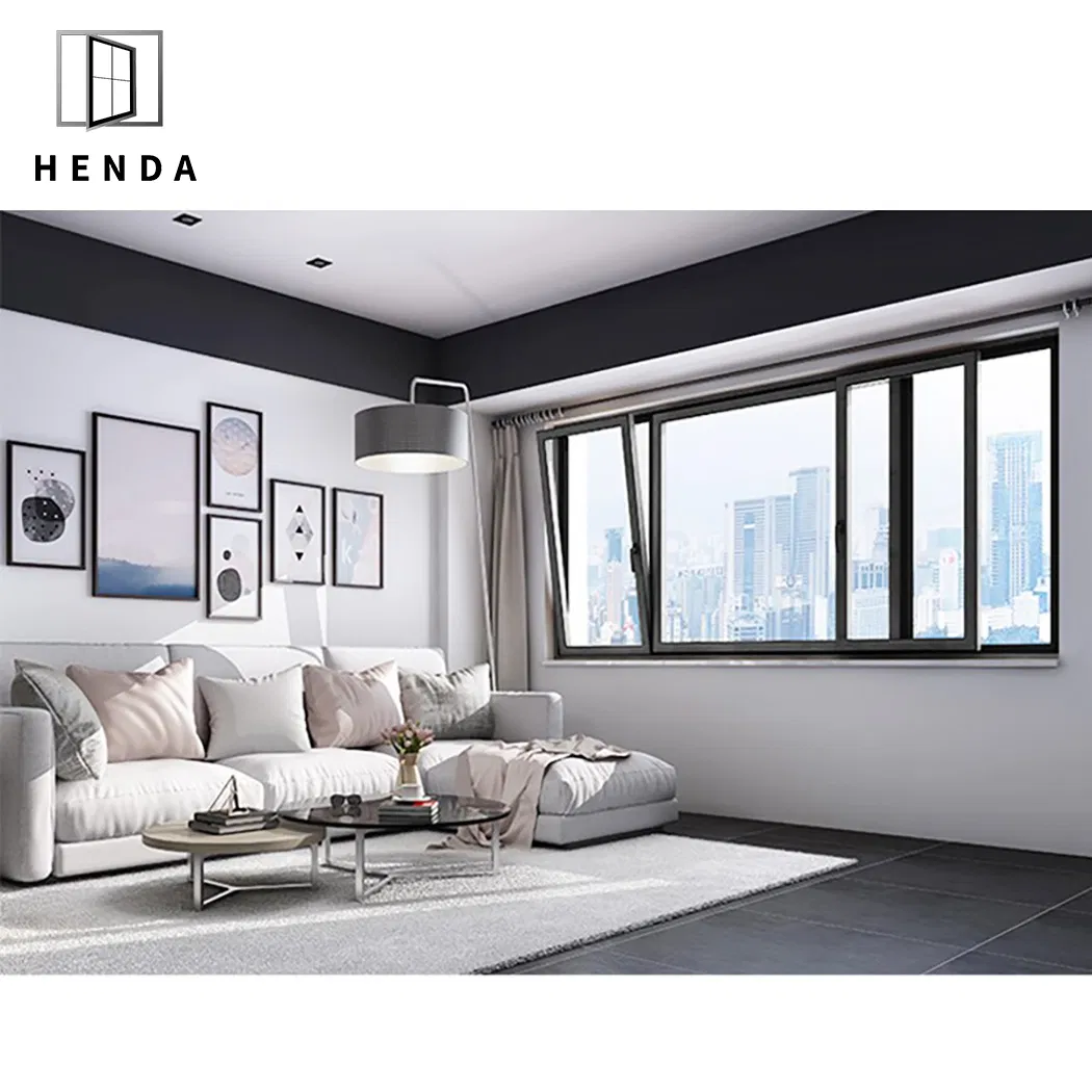 China Factory Soundproof 2.0mm Aluminium Sliding Window/Slide/Casement/Bi Fold Windows with Mosquito Mesh/Hurricane Impact/Thermal Break Sliding Window