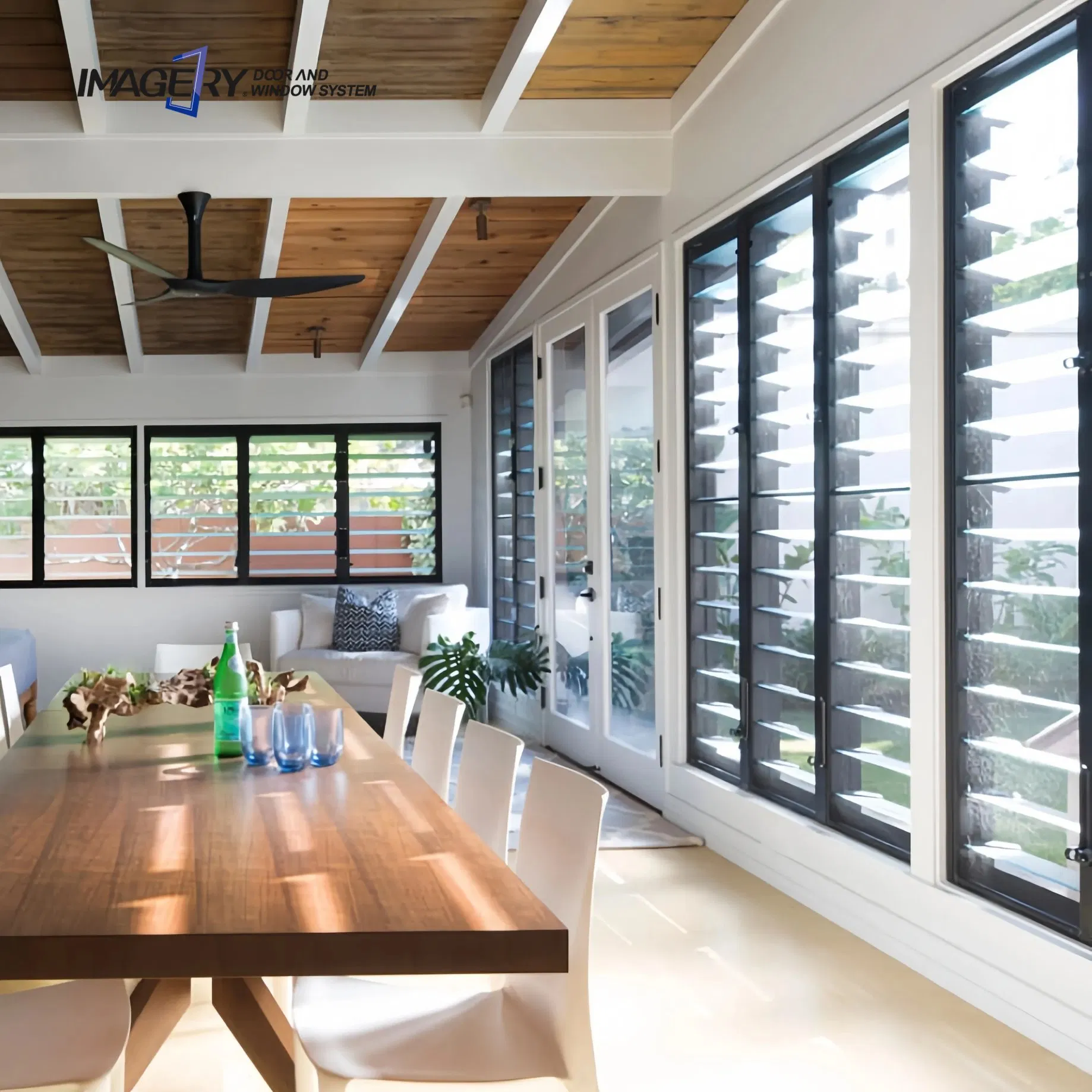 Modern Temperred Shutter Price Aluminum Morden Jalousie Window Glass Louver Manufacture