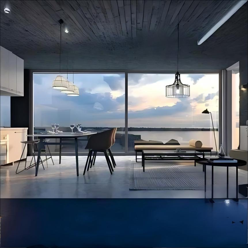 Customizable Large Aluminium Windows with Glass for Luxury Living Spaces Big Picture Sound Proof Panoramic Fixed Glass