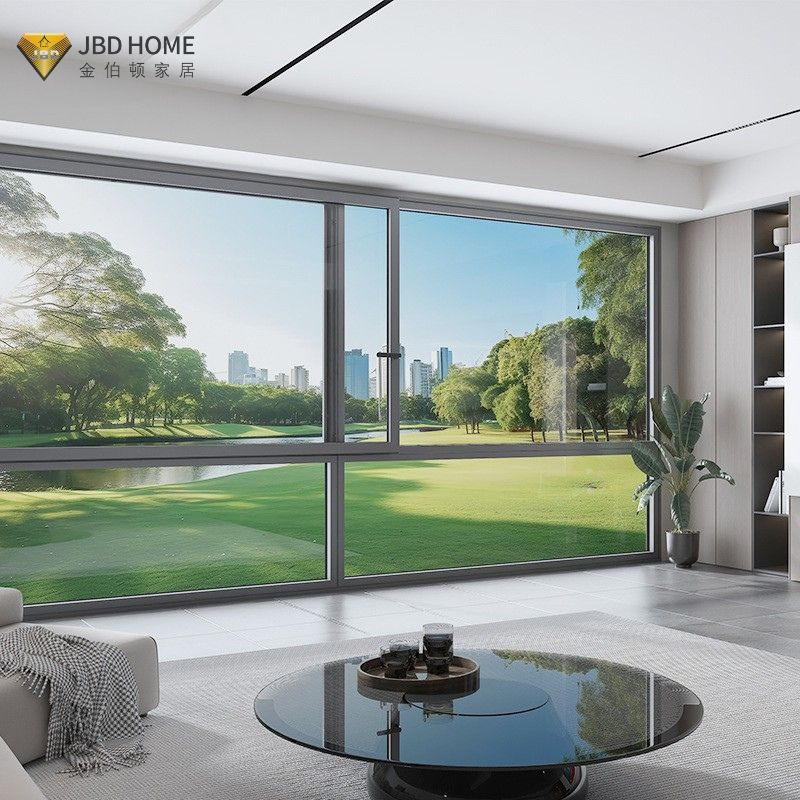 Hurricane Impact Double Glazed Glass Sliding Profile Window for Coastal Villa CE Certified