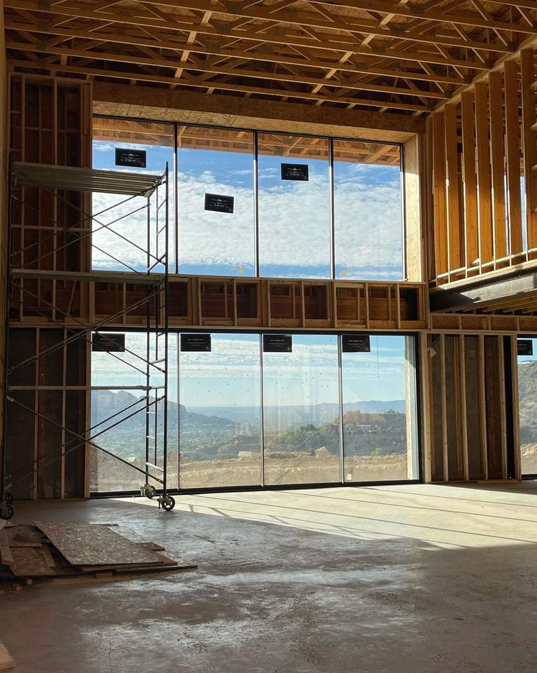 Triple Glazed Cheap Price Black Panoramic Floor to Ceiling Fixed Casement Big Picture Window