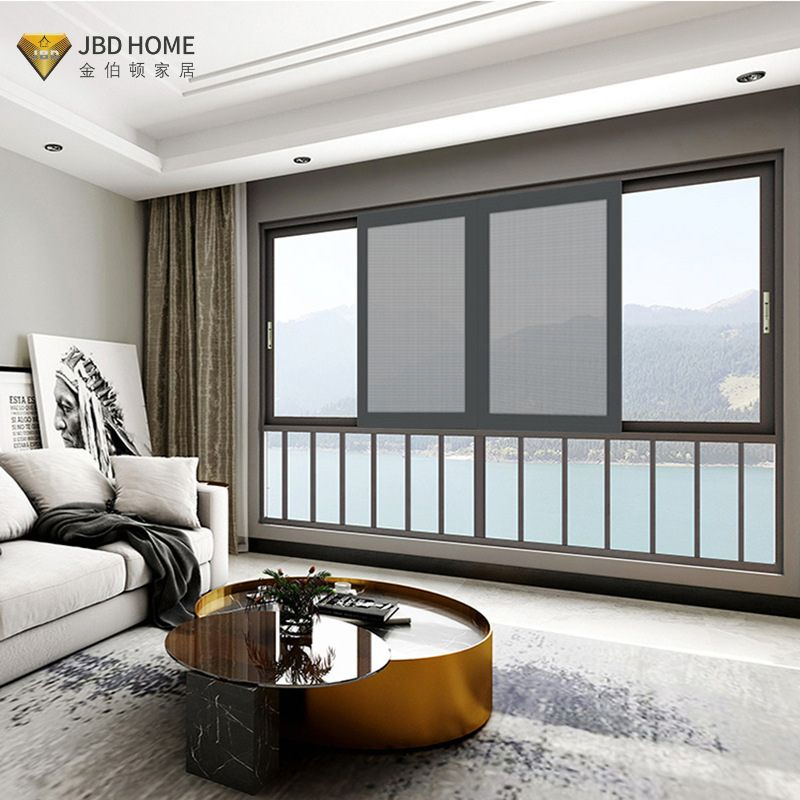 Hurricane Impact Double Glazed Glass Sliding Profile Window for Coastal Villa CE Certified