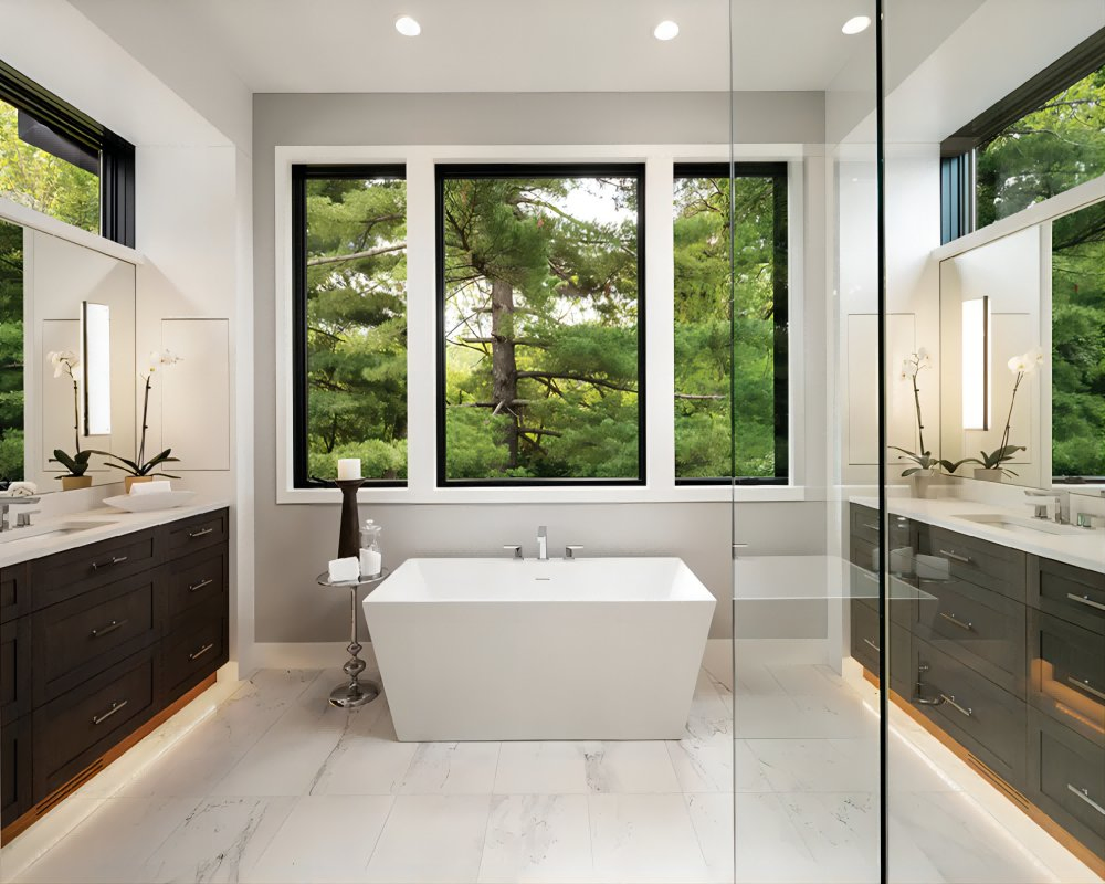 Modern Design Slim Aluminum Frame Glass Window Sliding Window for Building House