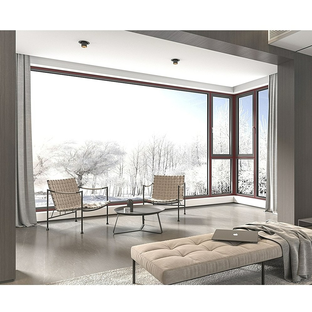 German Technobond PA66/GF25 Nylon Fiberglass Thermal Break Classic Aluminum Casement System Window