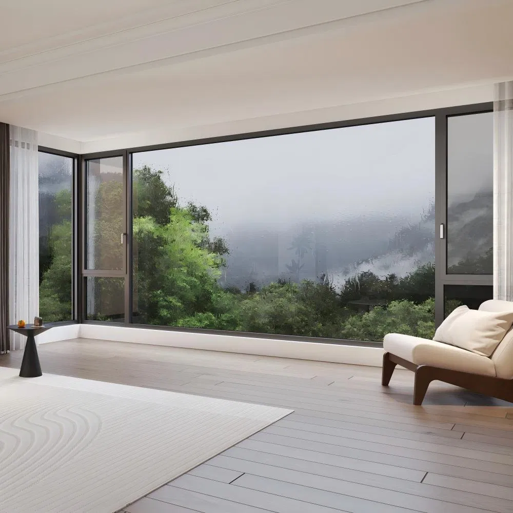 China Factory Aluminum Aluminium Swing Tilt Turn Window with Double Glazed Soundproof Glass for Home Apartment School Hotel