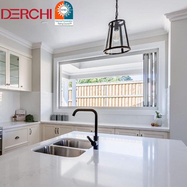 North American Hot Sale Aluminium Bi Folding Window Double Glazed Window for Villa