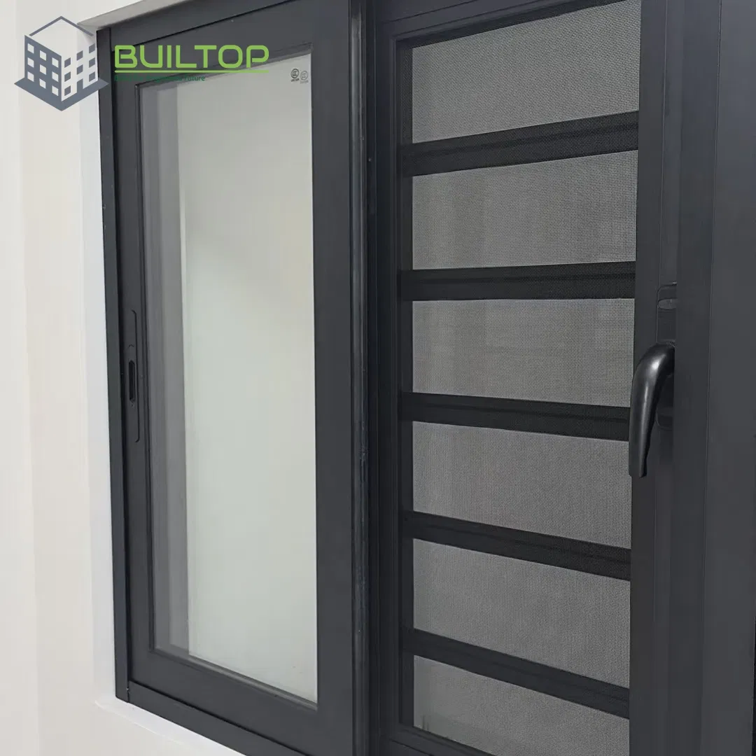 Low-Maintenance Aluminum Glass Jalousie Window Shutters