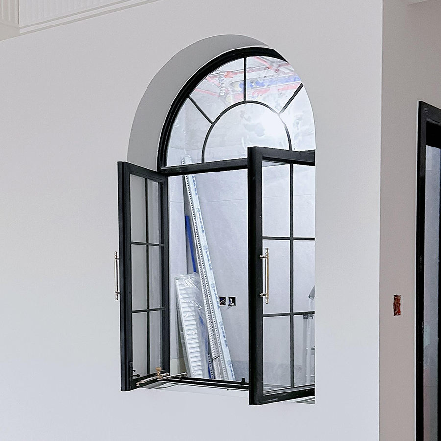 Vintage Style Slimline Slim Frame Window Grill Design Casement Window Thermal Break Aluminum