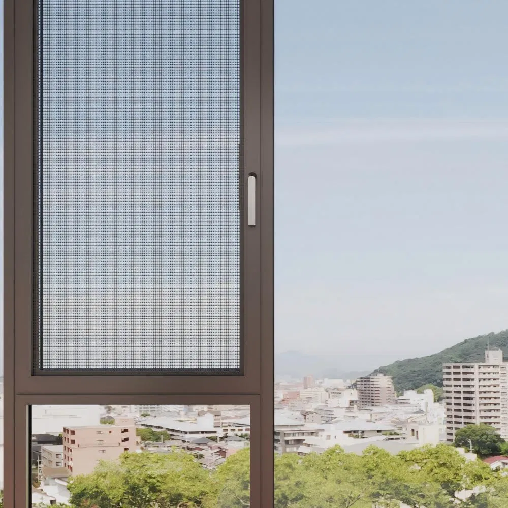 Made in China Aluminum Alumnium Casement Swing Window with Double Soundproof Glass Flyscreen for Home Villa Hotel