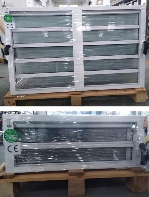 Factory Customized Hot Sale Caribbeans Hurricane Impact Aluminium Glass Louver Window Jalousie Window