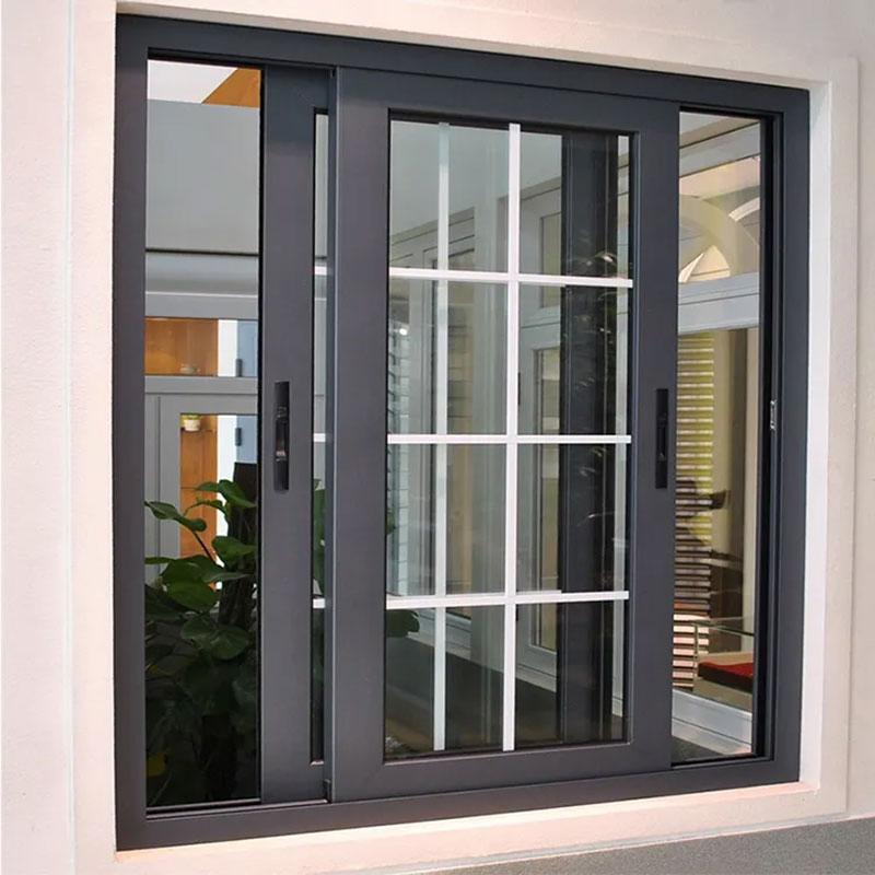 Slim Frame Low-E Double Glass High Efficiency Sliding Window for New Builds