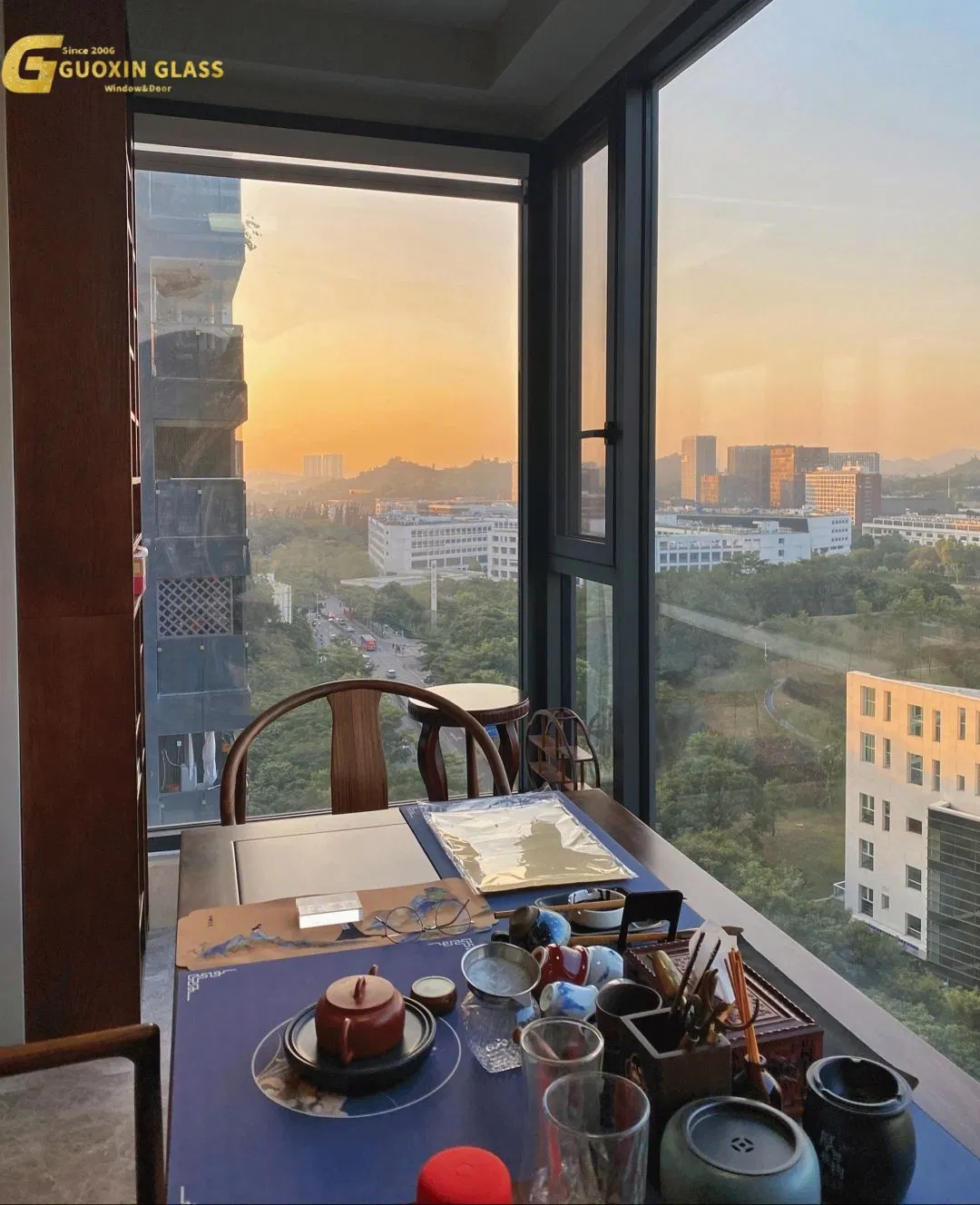 Premium Soundproof Fixed Glass Awning Windows with Screens