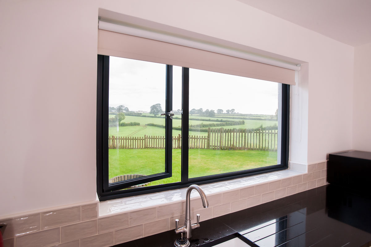 American Style Thermal Break Hurrican Impact Slim Sliding Aluminum Frames Double Glazed Windows