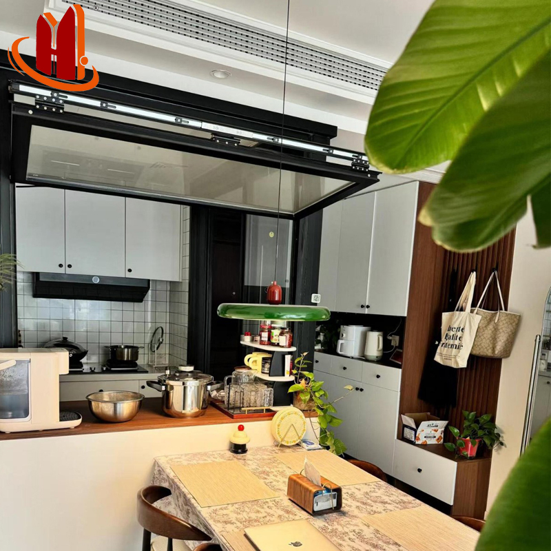 High Quality Aluminum Bi Folding Modern Glass Folding Vertical Window