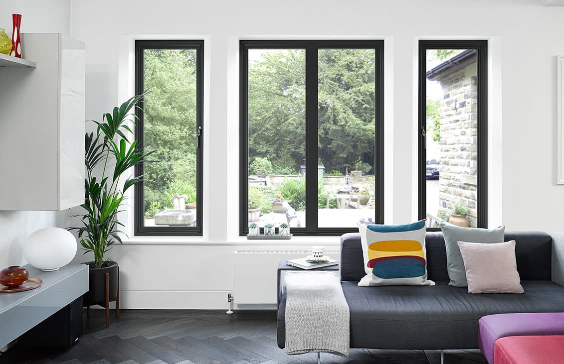 Hurricane Impact Design Double Glazed Aluminum Alloy Frame Soundproof Inside Open Aluminium Casement Window