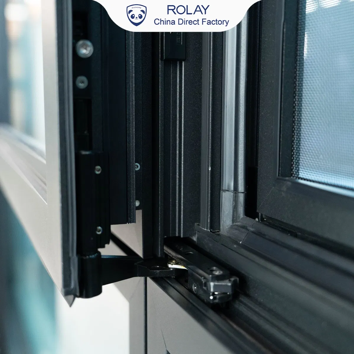 Rolay Glass Window Sliding Window Dustproof Space Saving Drifting Sliding Tilt Turn Multiple Functions Double Glazed High Performance Aluminium Window and Door