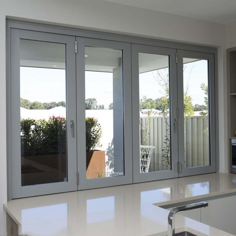 Impact Resistant Aluminum Folding Window Hurricane Proof Strong Frame Window