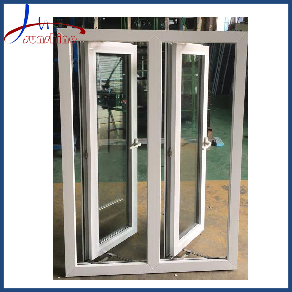 Customized Design Vinyl Hurricane Impact Window Plastic UPVC PVC Casement Windows for House